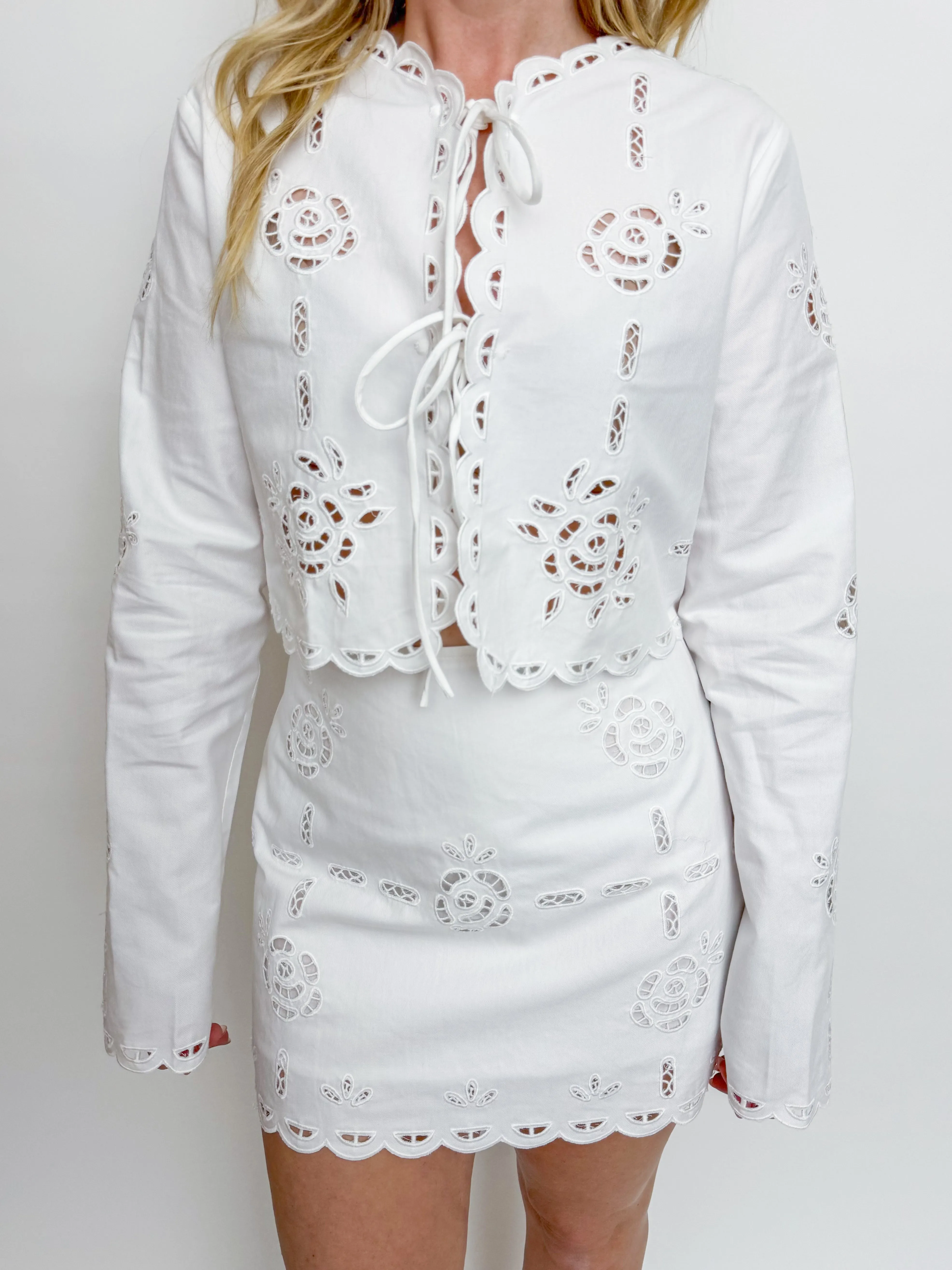 Serena Cut Out Mini Skirt sold by Mimosa product image thumbnail 3