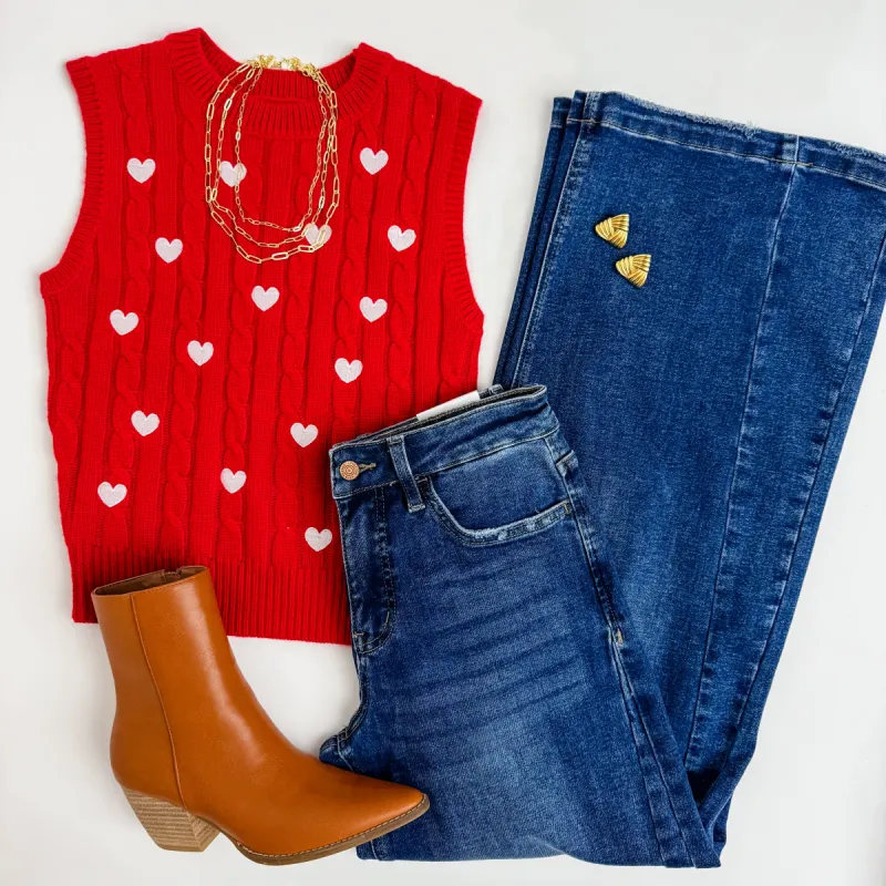 Heart Embroidered Sweater Vest sold by Mimosa