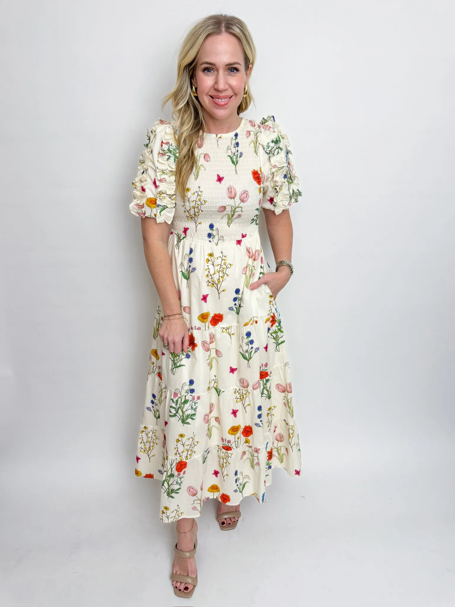 Wildflower Dream Midi Dress sold by Mimosa