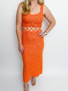 Aruba Cut Out Crochet Midi Dress sold by Mimosa
