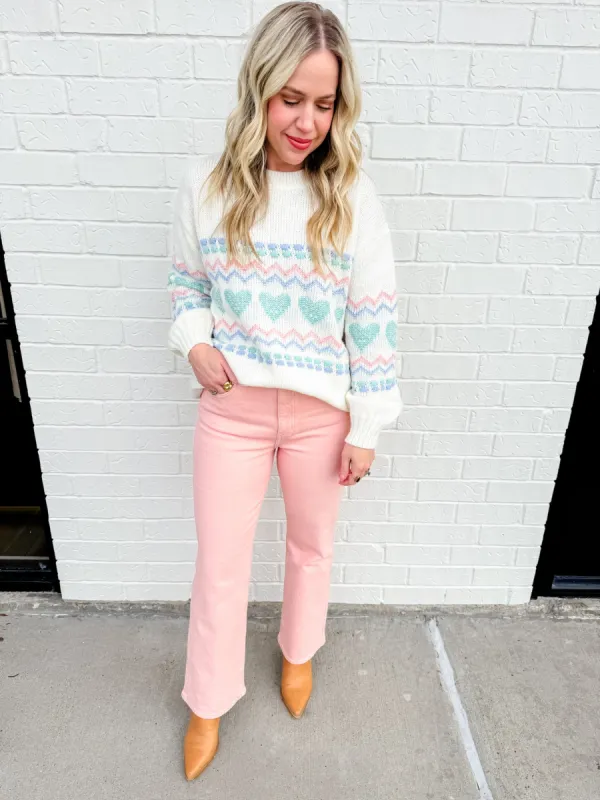 Lovely Needlepoint Knit Sweater sold by Mimosa