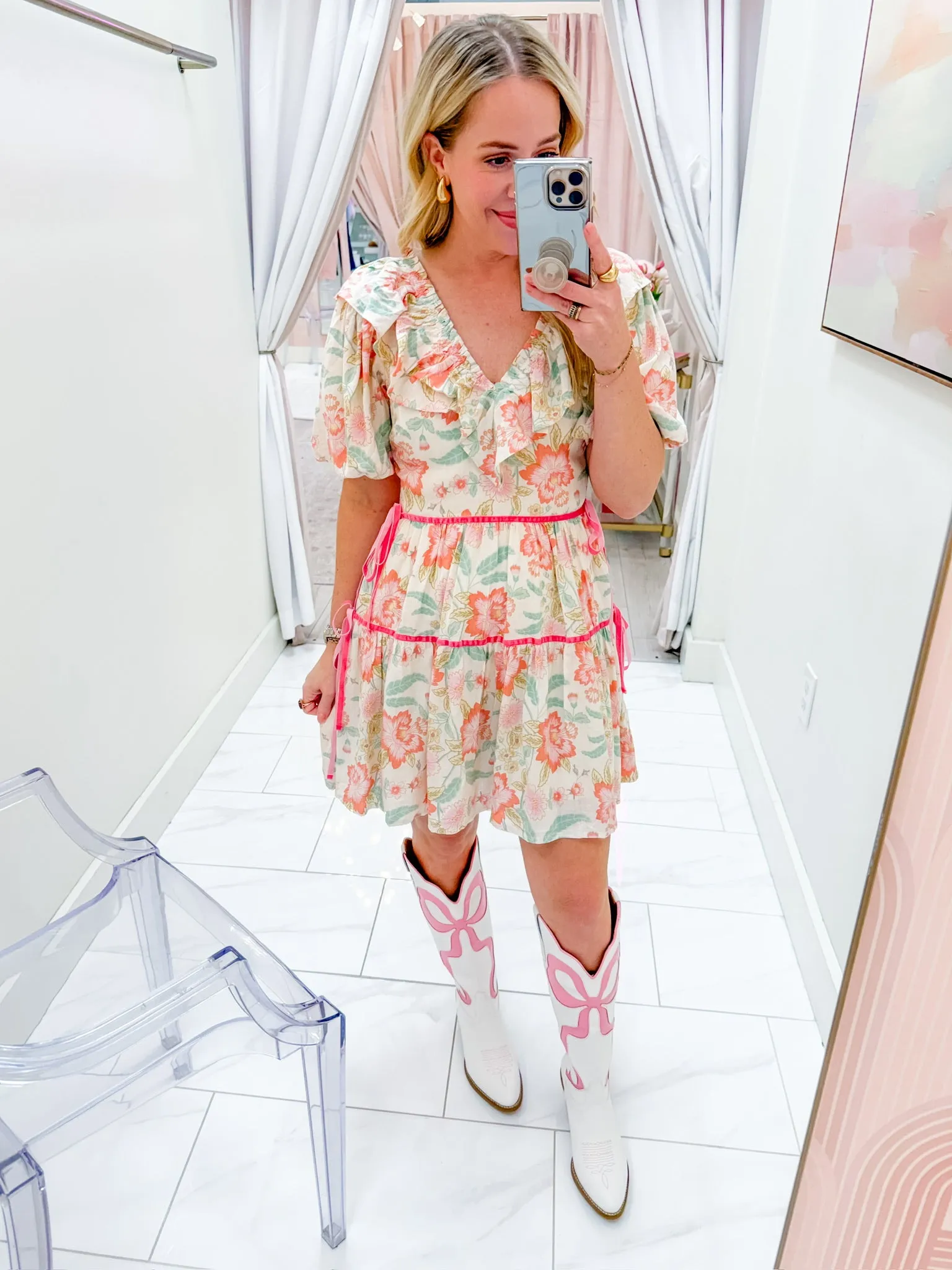 Francine Floral Mini Dress sold by Mimosa product image thumbnail 3
