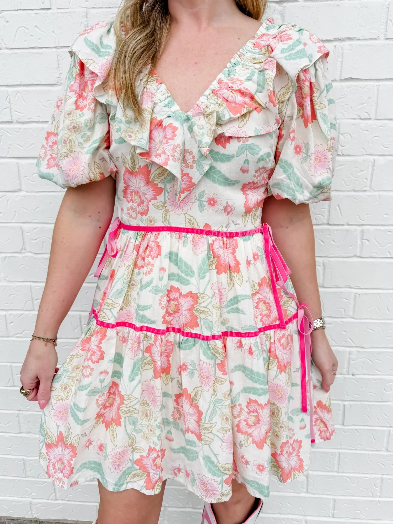 Francine Floral Mini Dress sold by Mimosa product image thumbnail 2