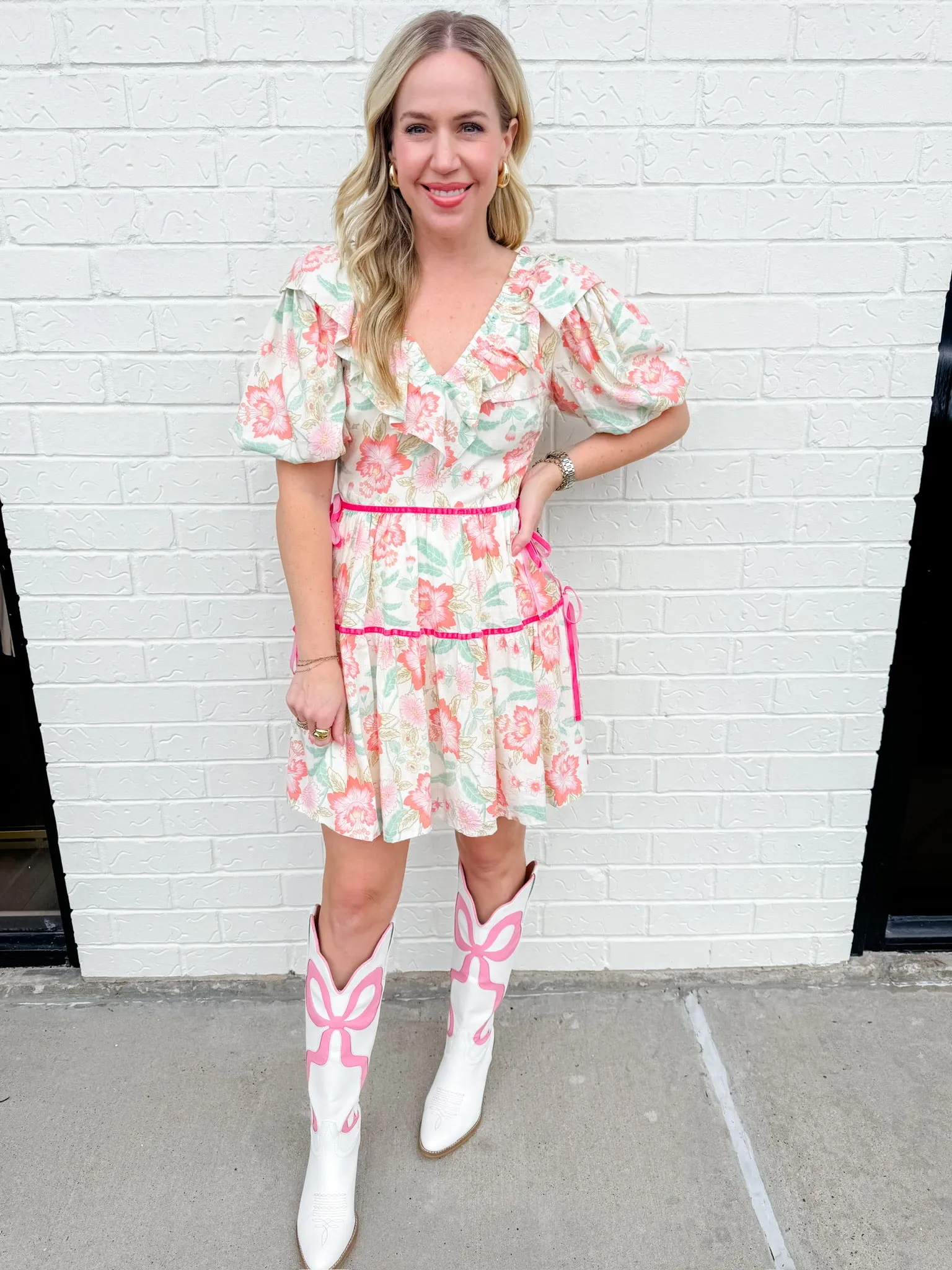 Francine Floral Mini Dress sold by Mimosa