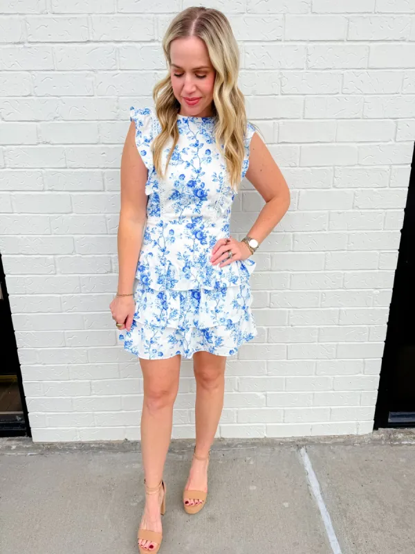 Fairy Tale Floral Mini Dress sold by Mimosa