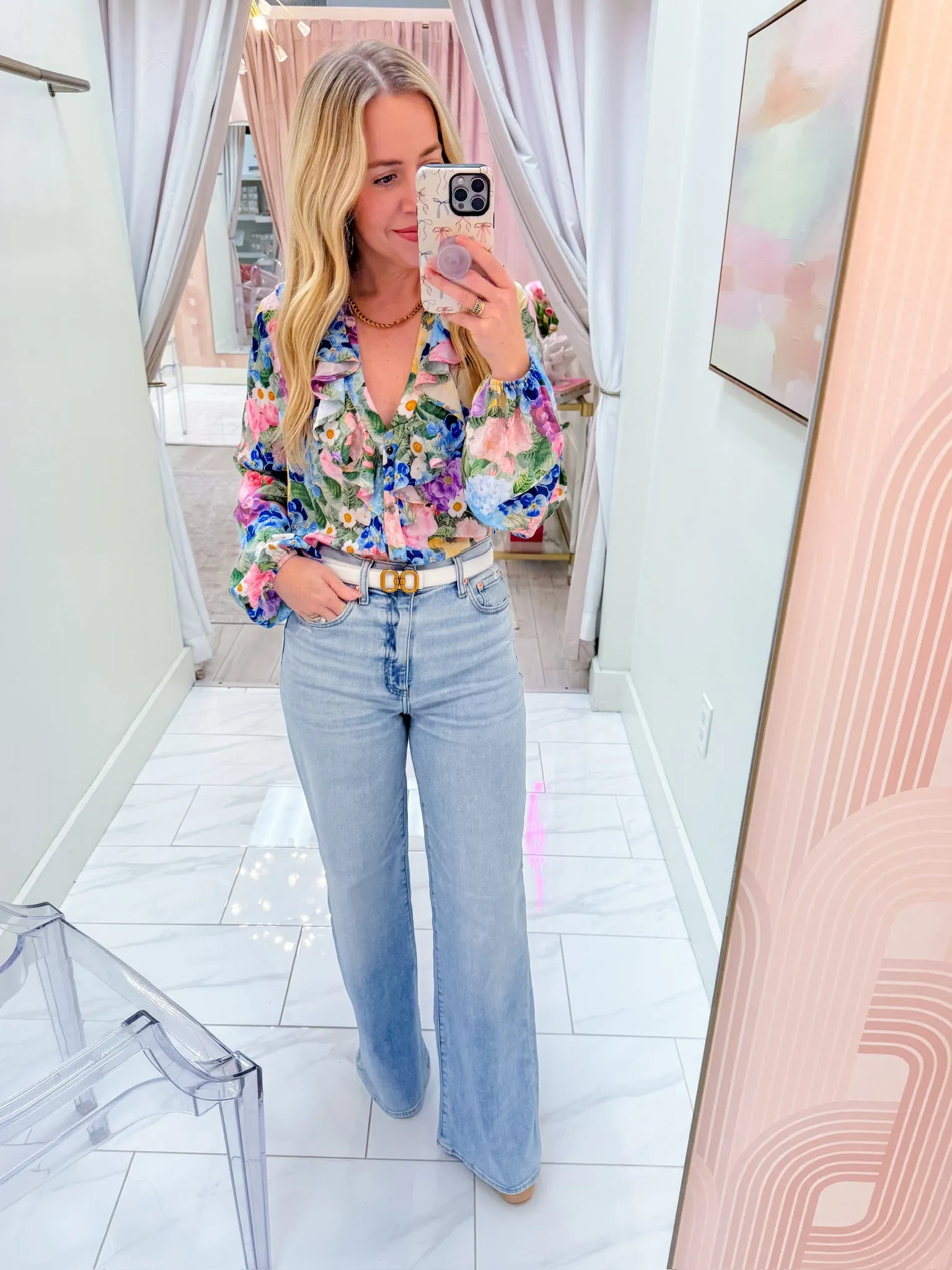 Suki Ruffle Top Flower Shop sold by Mimosa product image thumbnail 4