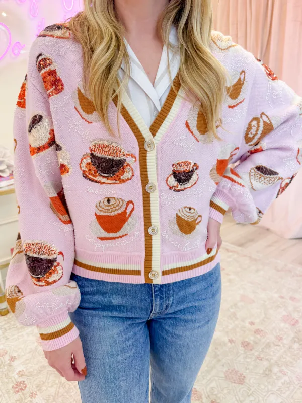 Types of Coffee Cardigan sold by Mimosa