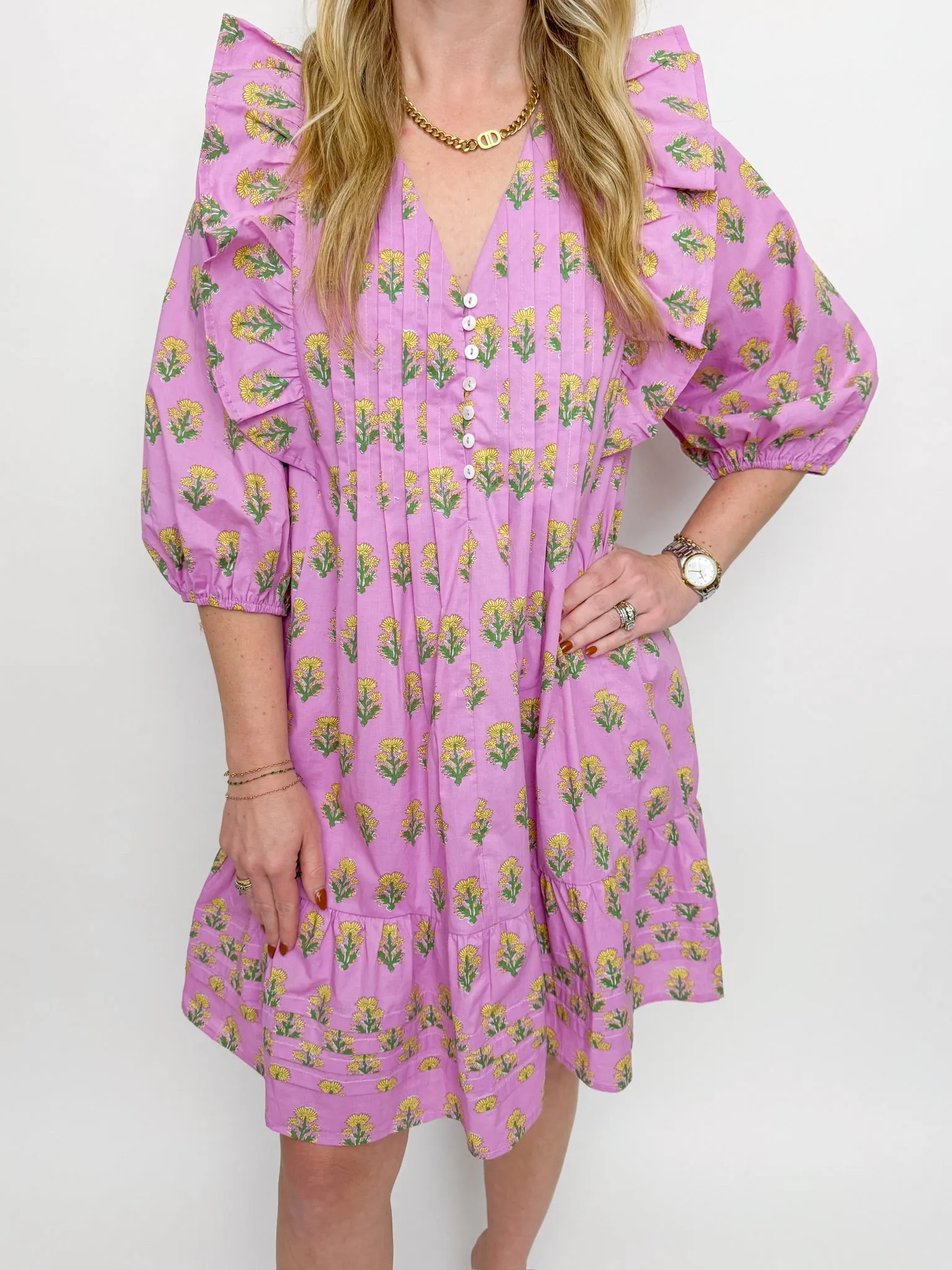 Wild Dandelion Mini Dress sold by Mimosa product image thumbnail 2