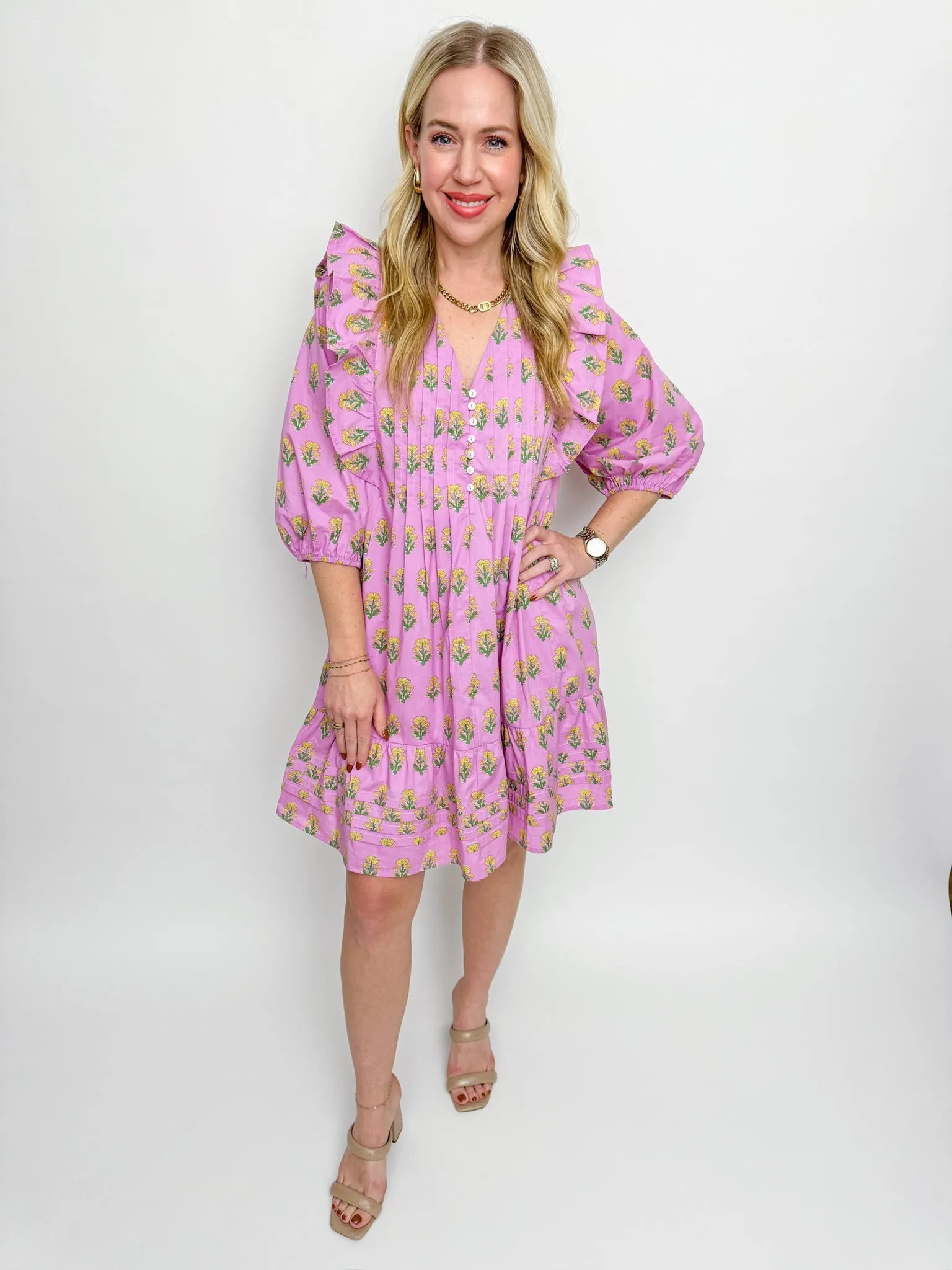 Wild Dandelion Mini Dress sold by Mimosa