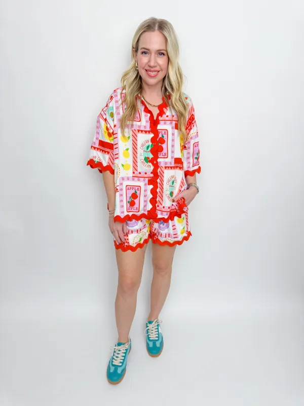 Fruit Stand Button Up sold by Mimosa