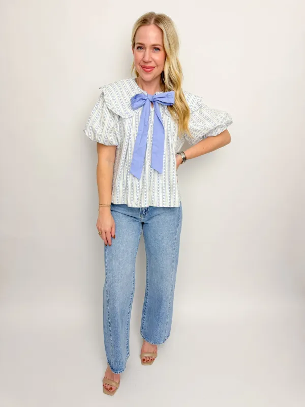 Dolly Bubble Sleeve Blouse sold by Mimosa