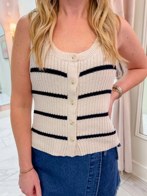 ZS Sycamore Stripe Sweater Vest sold by Mimosa