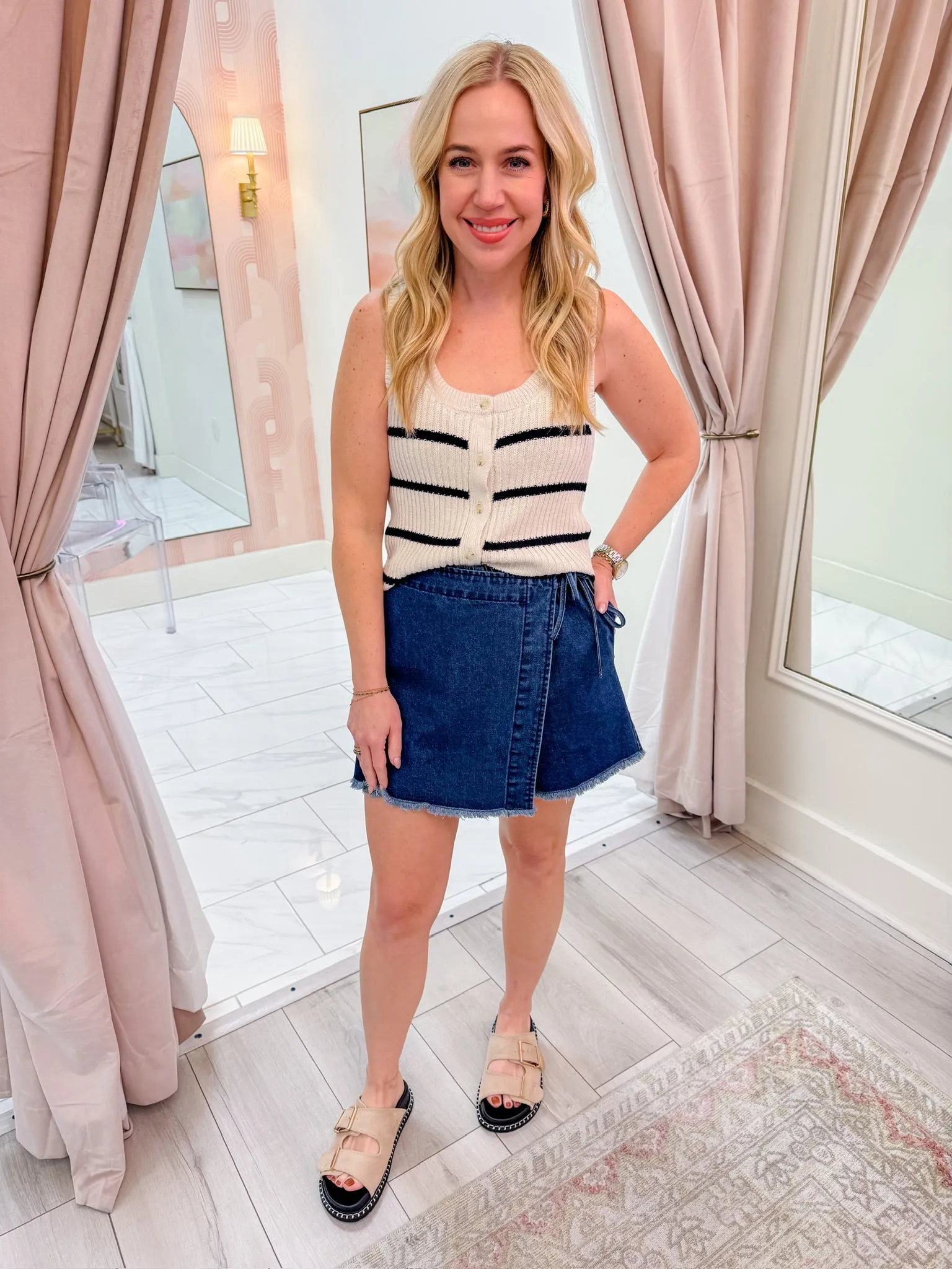 ZS Sycamore Stripe Sweater Vest sold by Mimosa product image thumbnail 2