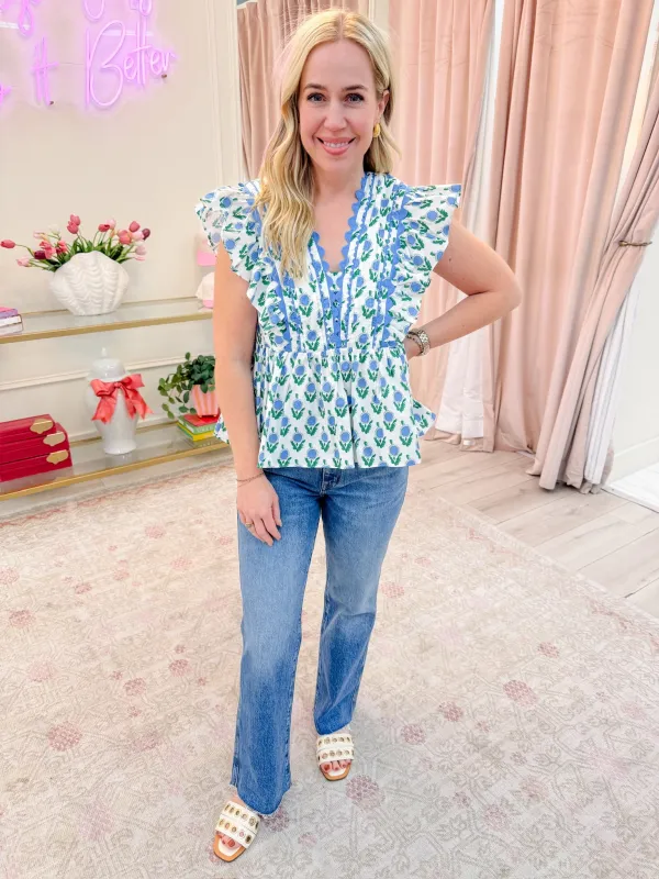 Daniella Floral Blouse sold by Mimosa