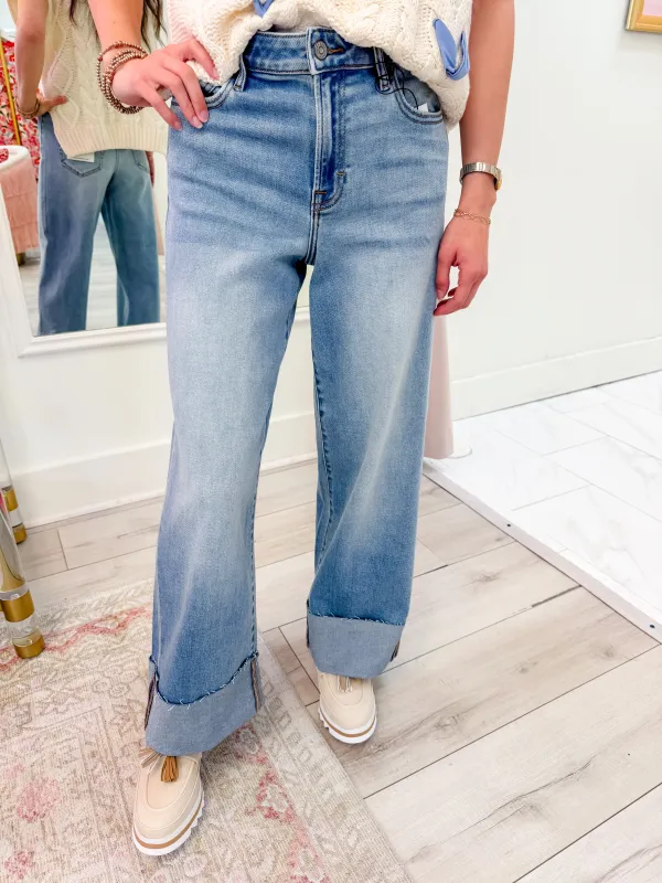 Nori Cuffed High Rise Wide Leg sold by Mimosa