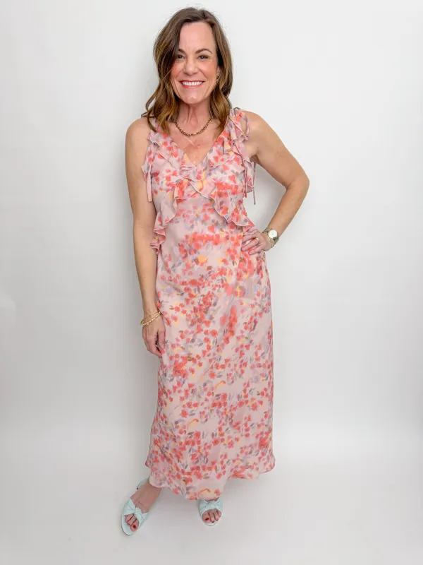 Adalina Lav Floral Maxi Dress sold by Mimosa