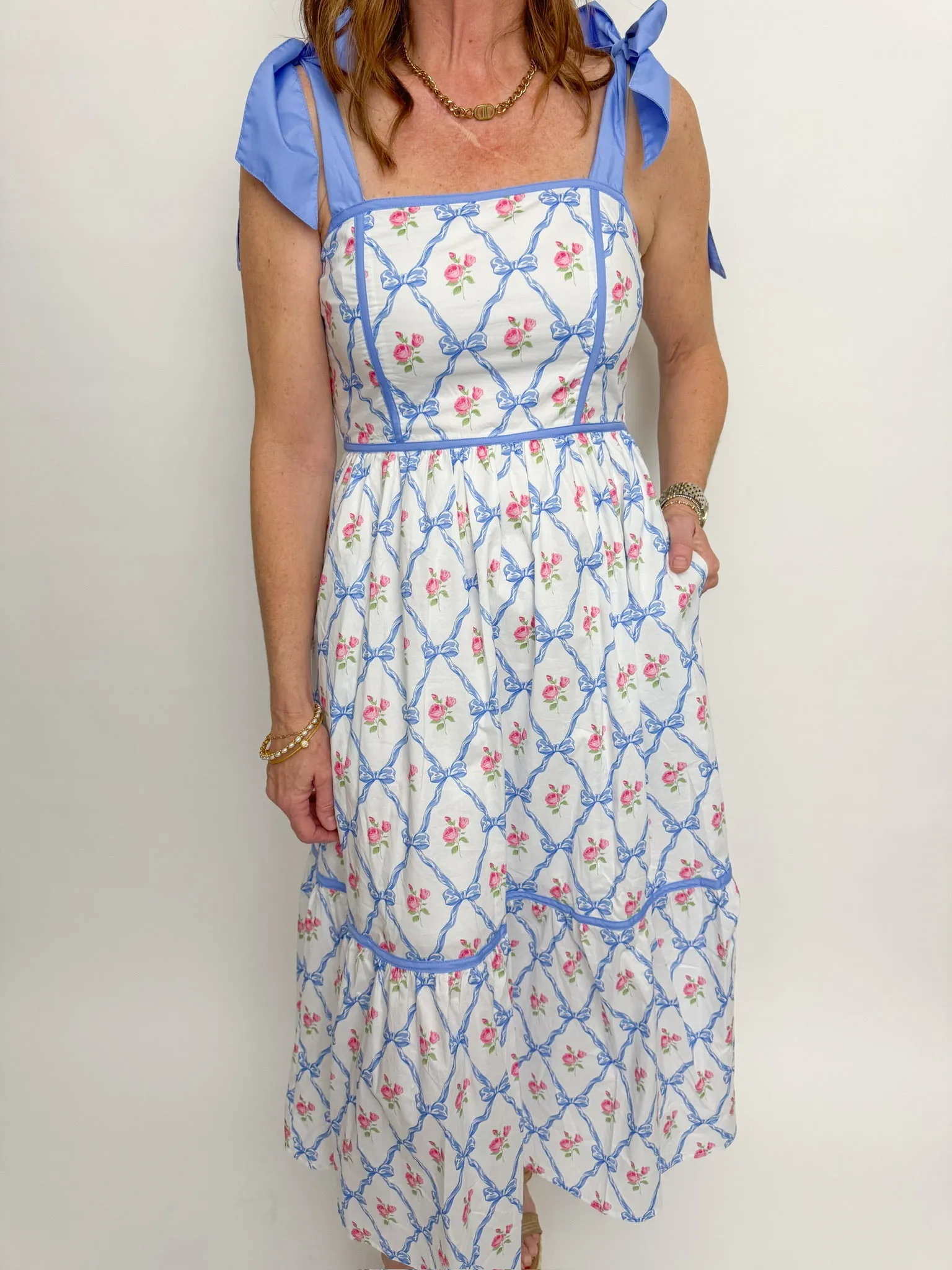 Love Shack Bows Maxi Dress sold by Mimosa product image thumbnail 2