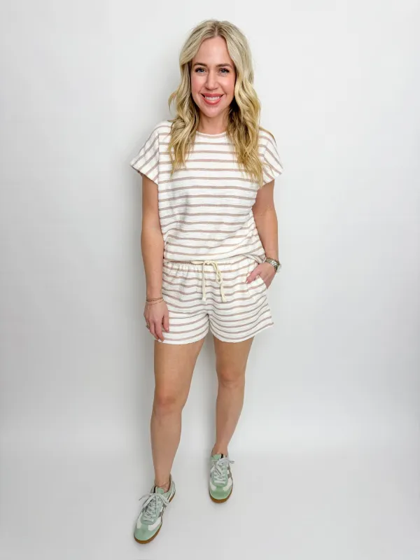 Striped Terry Knit Top made by HYFVE
