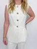 Windsor Button Up Vest sold by Mimosa