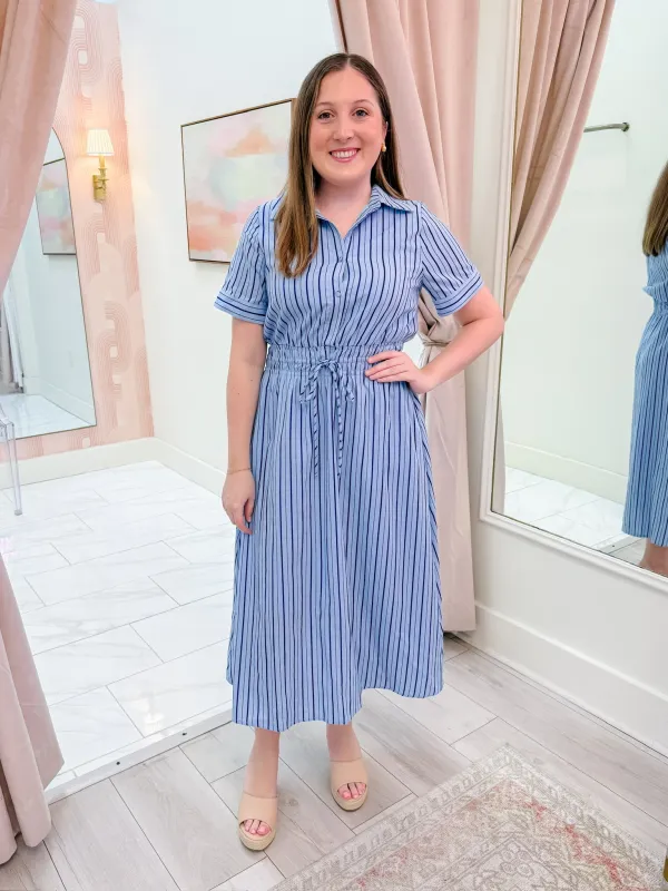 Midnight Tide Midi Dress sold by Mimosa