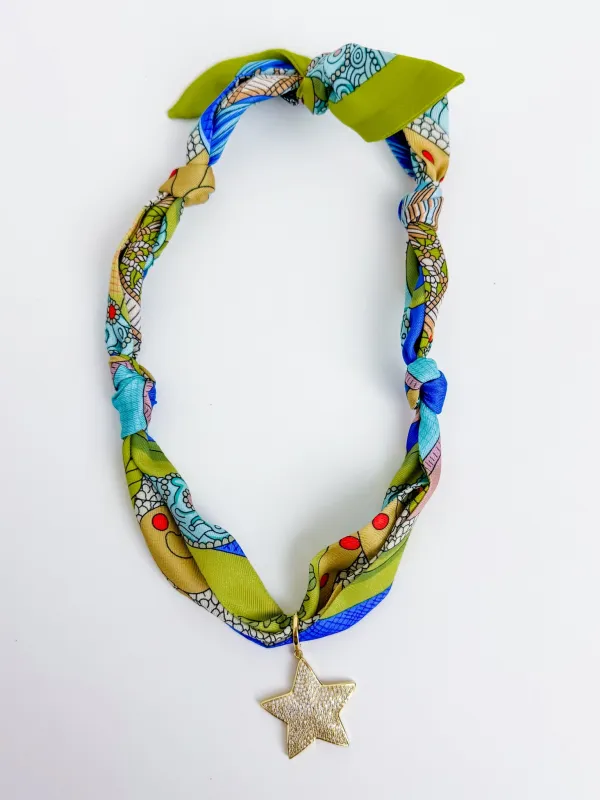 Knotted Scarf Necklace-Serena Star sold by Mimosa