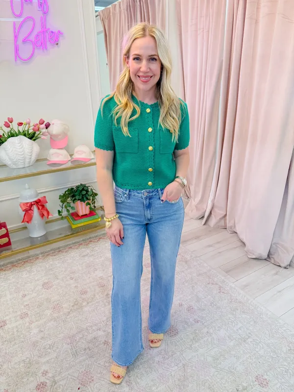 Tory Textured Cardi Top sold by Mimosa