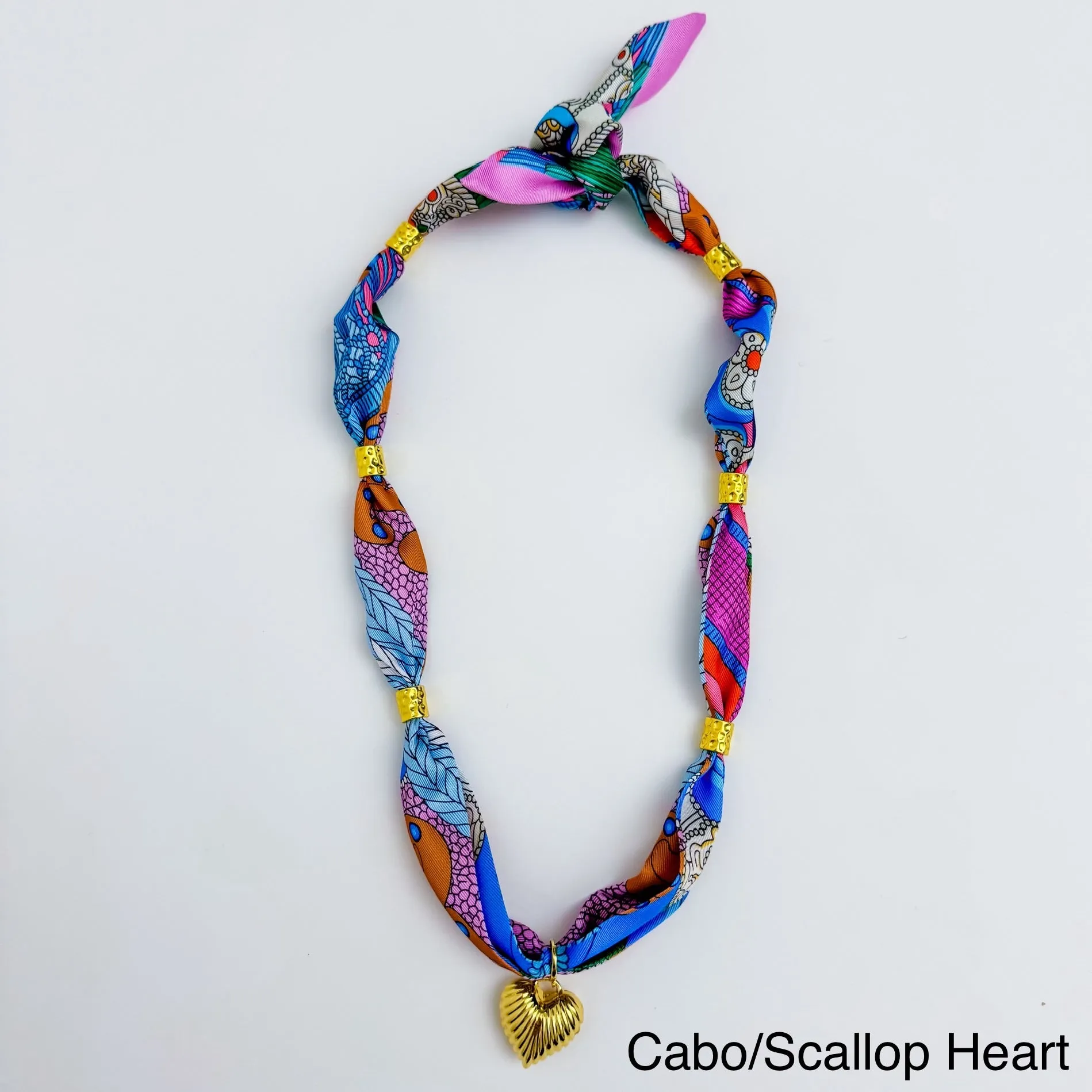 Gold Spacer Scarf Necklace sold by Mimosa product image thumbnail 5