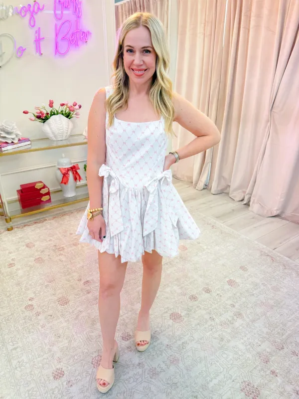 Bianca Bow Bubble Dress made by Peach Love California