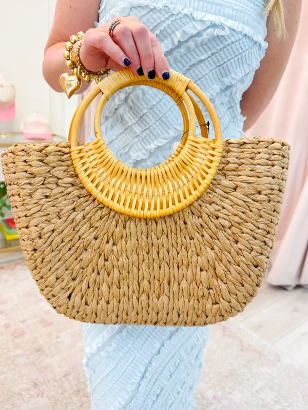 Sonny Straw Tote sold by Mimosa