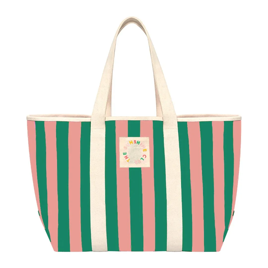 ST Watermelon Stripe Canvas Tote sold by Mimosa