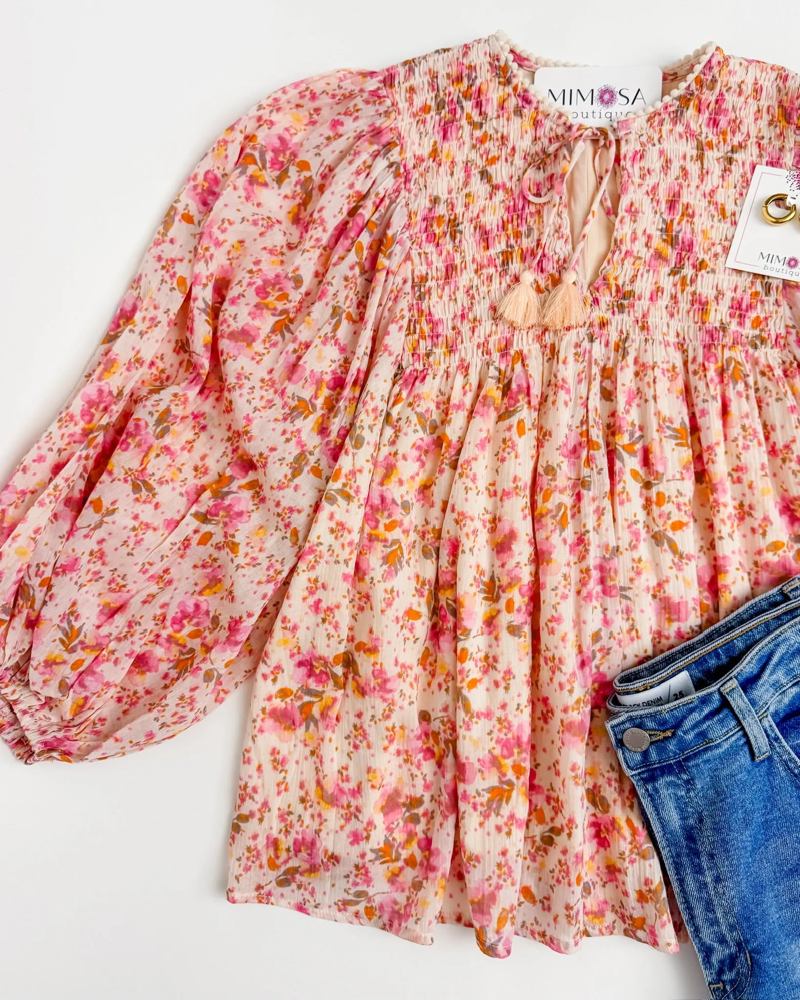 Halen Floral Flowy Blouse sold by Mimosa product image thumbnail 3