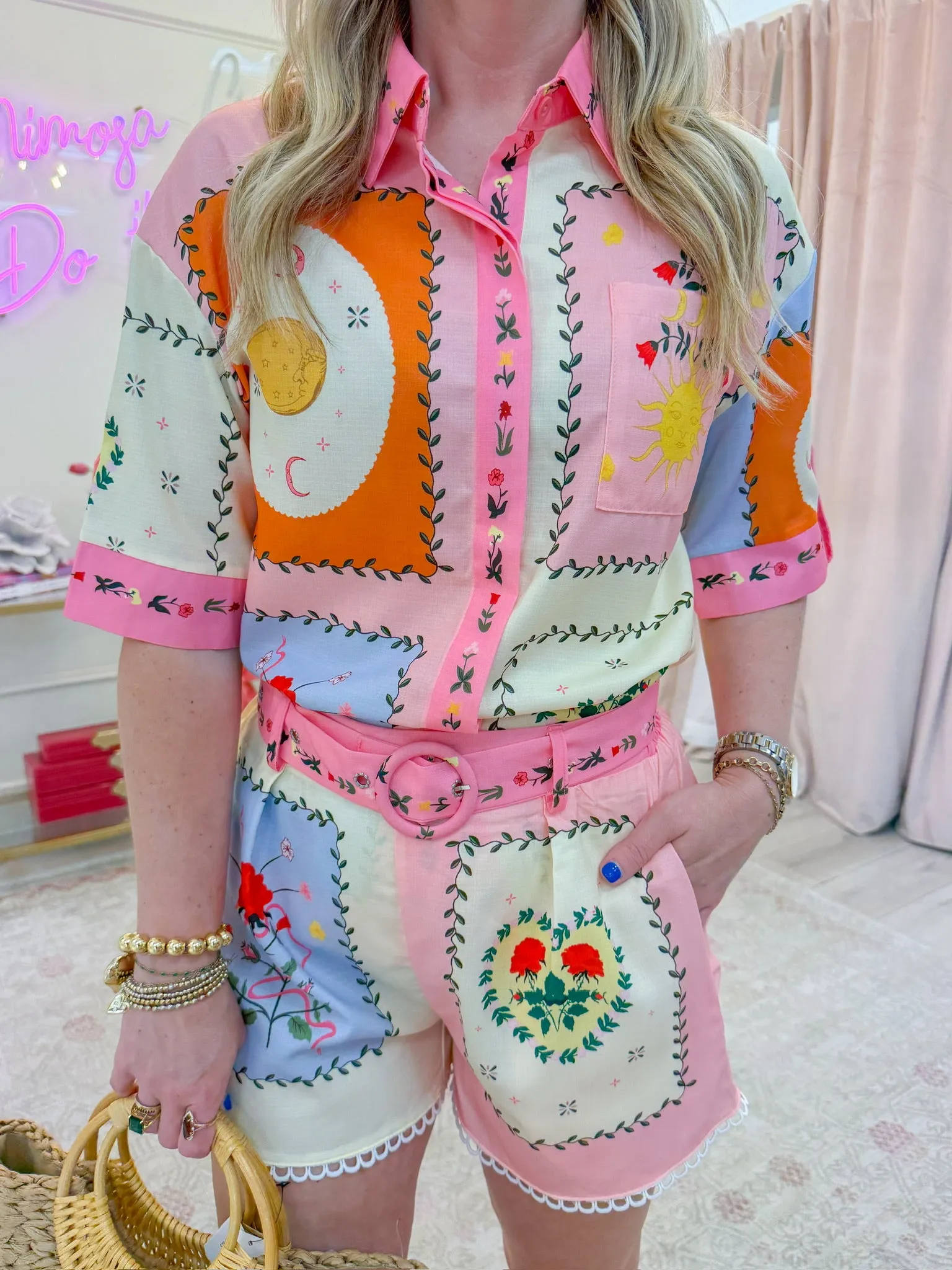 Moonbeam Belted Short Set sold by Mimosa product image thumbnail 2