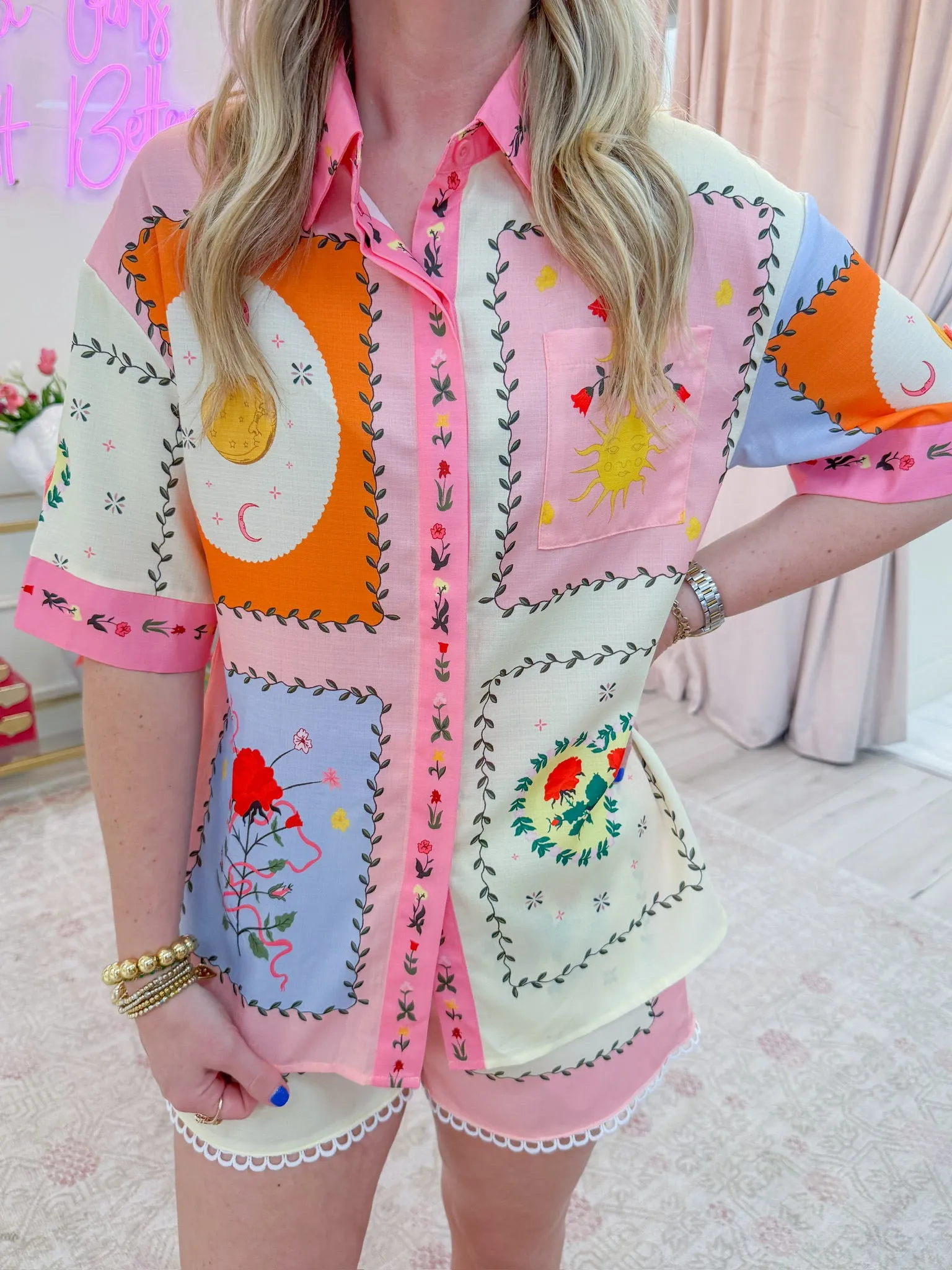 Moonbeam Belted Short Set sold by Mimosa product image thumbnail 4