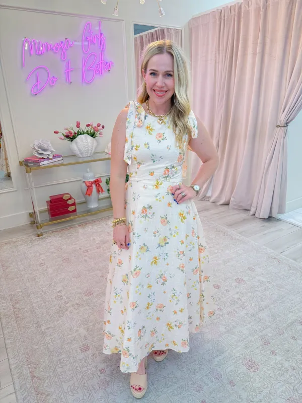 Delicate Blooms Maxi Dress sold by Mimosa