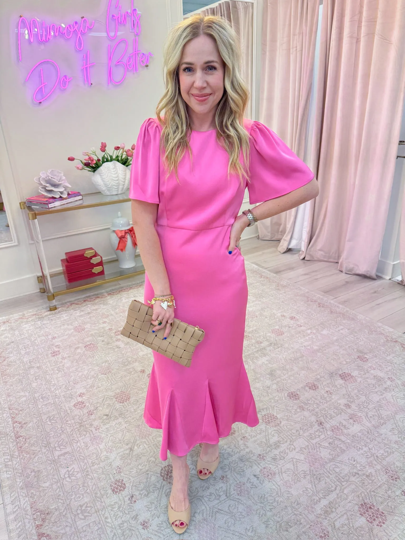 Taylor Mermaid Midi Dress sold by Mimosa