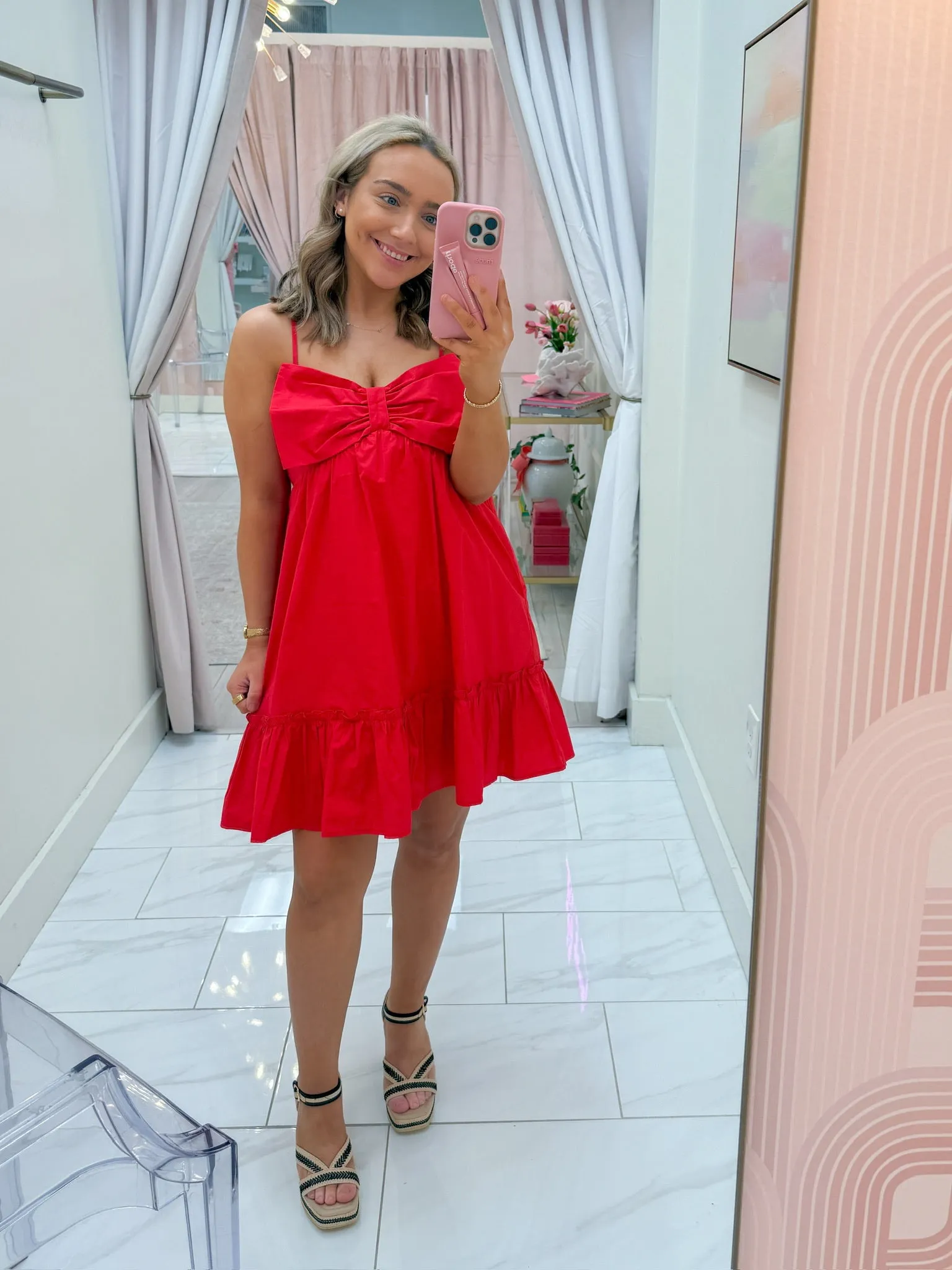 Miko Bow Tie Mini Dress sold by Mimosa product image thumbnail 3