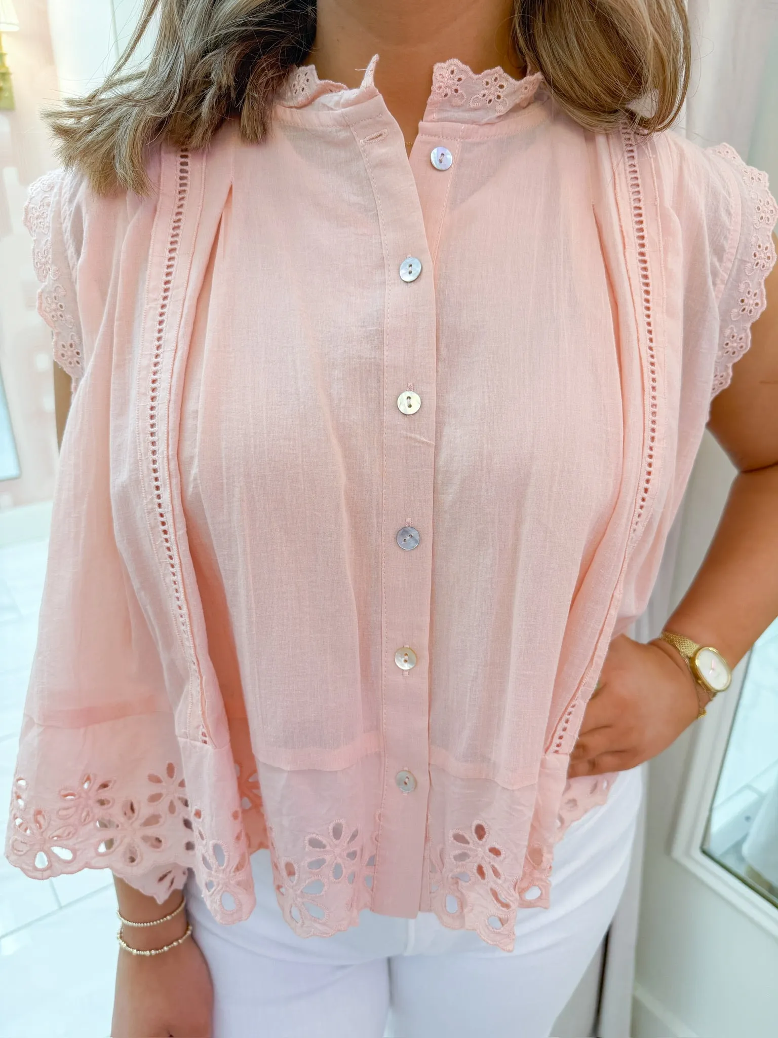 Safe Haven Pleated Blouse sold by Mimosa product image thumbnail 2