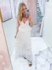 Hideaway Eyelet Ruffle Maxi Skirt sold by Mimosa