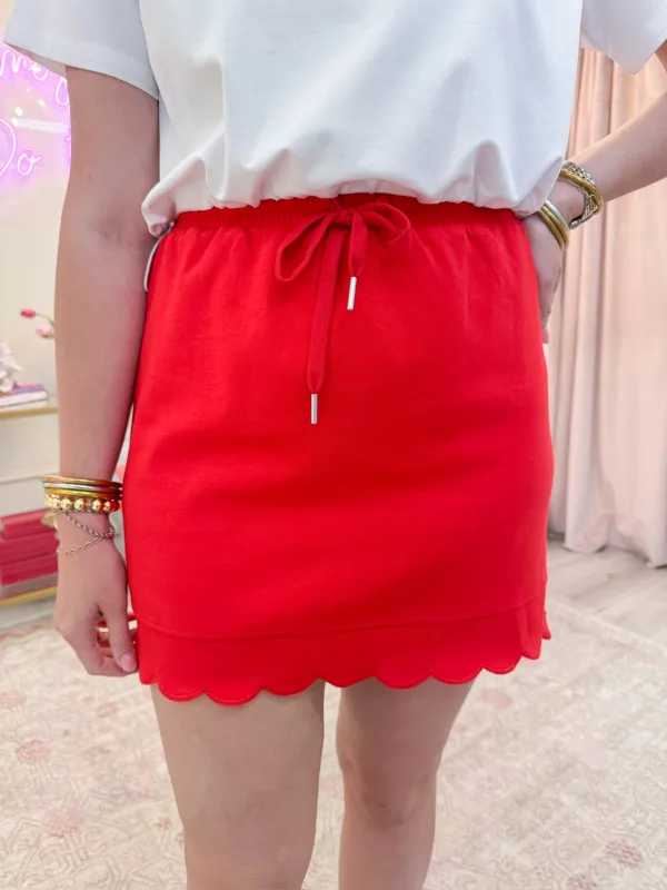 Girls Day Scallop Skort sold by Mimosa