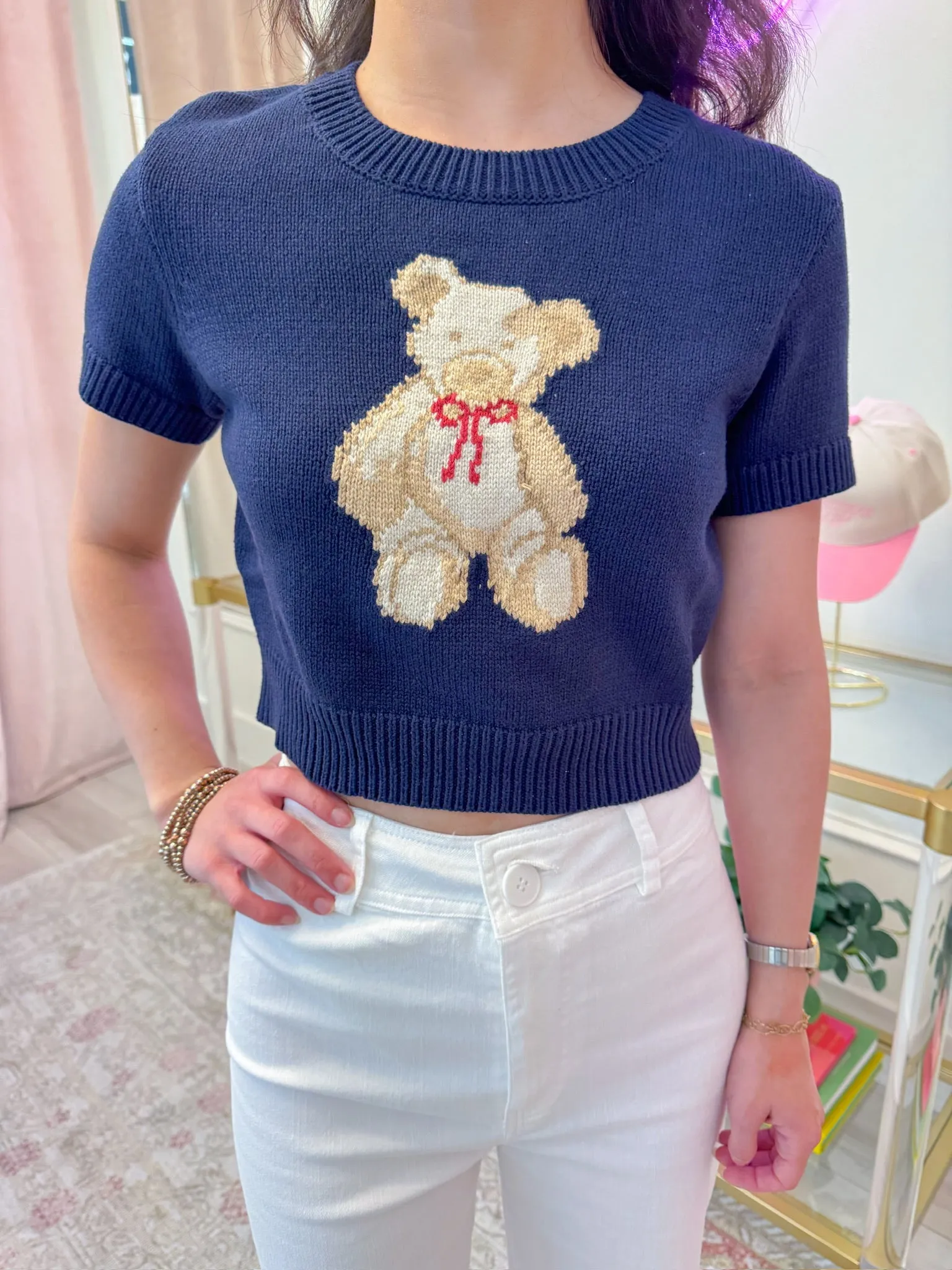 Teddy Crop Sweater Top sold by Mimosa