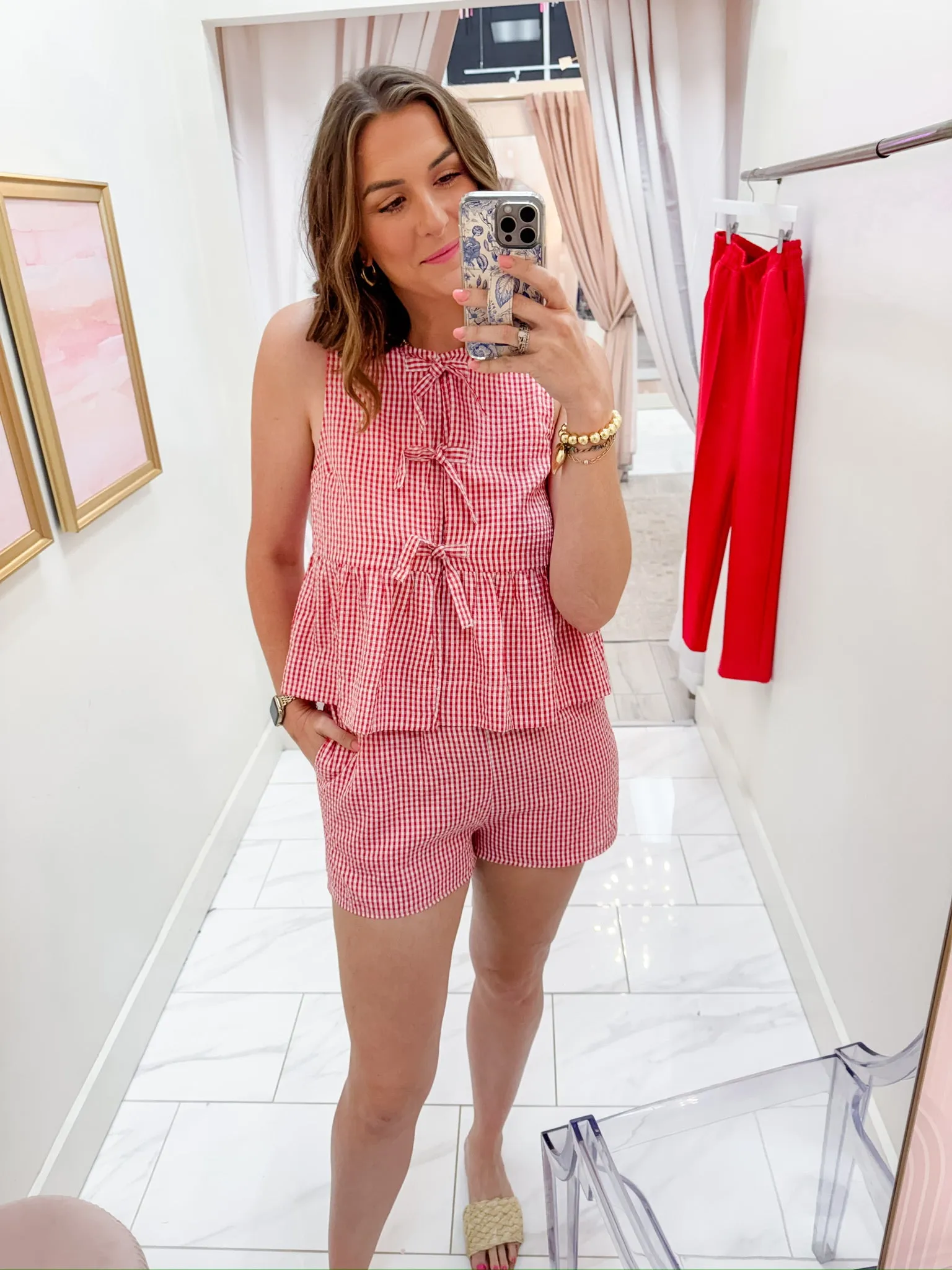 Perfect Day Gingham Short Set sold by Mimosa product image thumbnail 4