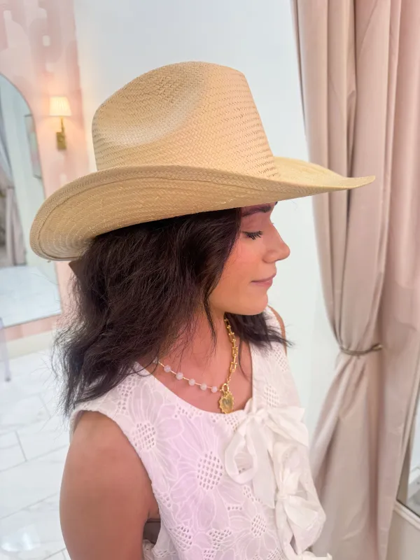 Santa Fe Straw Cowboy Hat sold by Mimosa