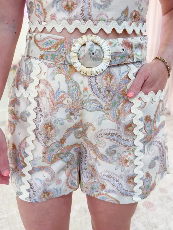 Sippin' Pretty Paisley Short sold by Mimosa