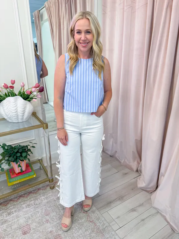 Rising Tide Stripe Tank sold by Mimosa