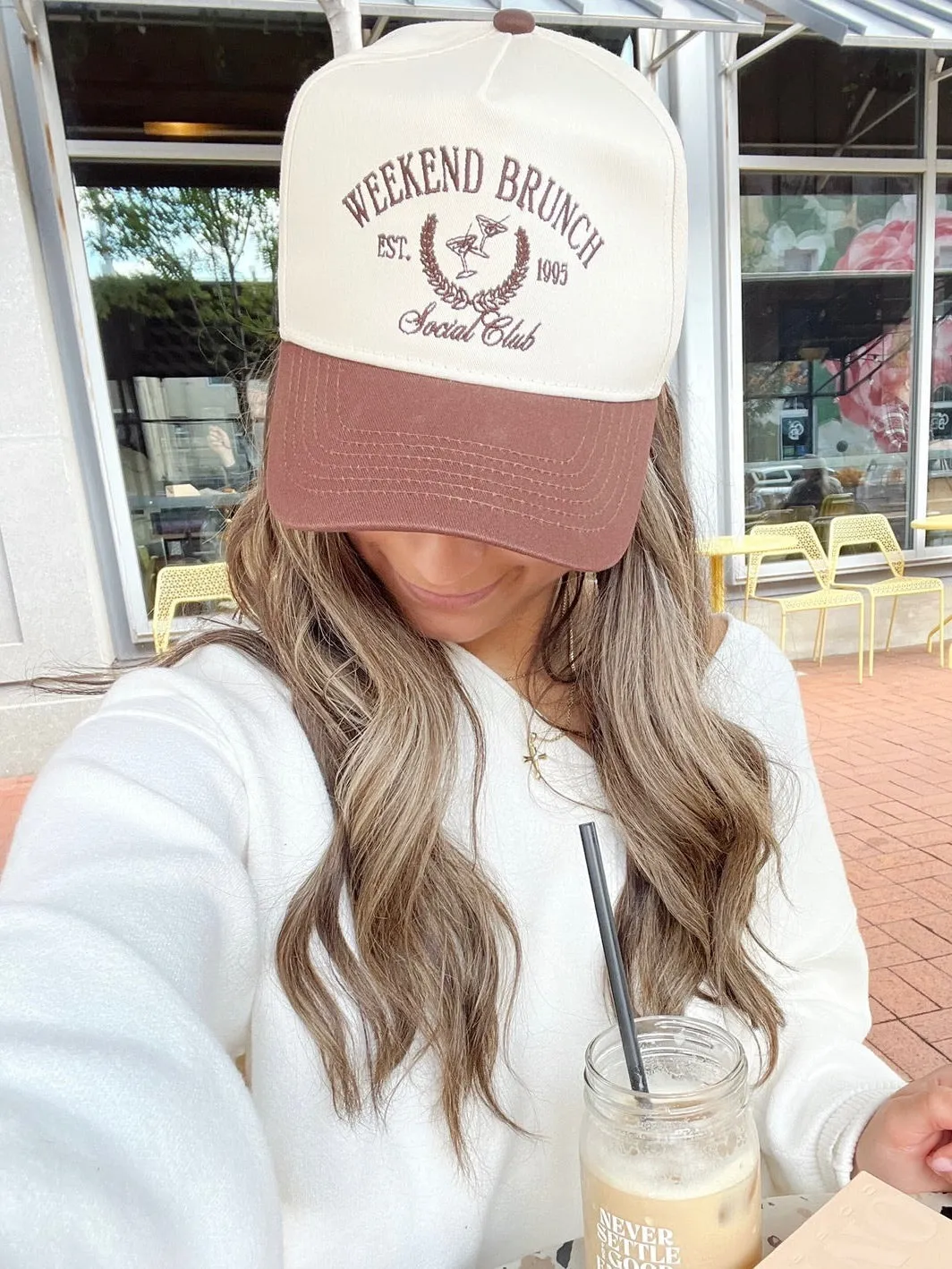 Weekend Brunch Club Vintage Trucker Hat sold by Mimosa