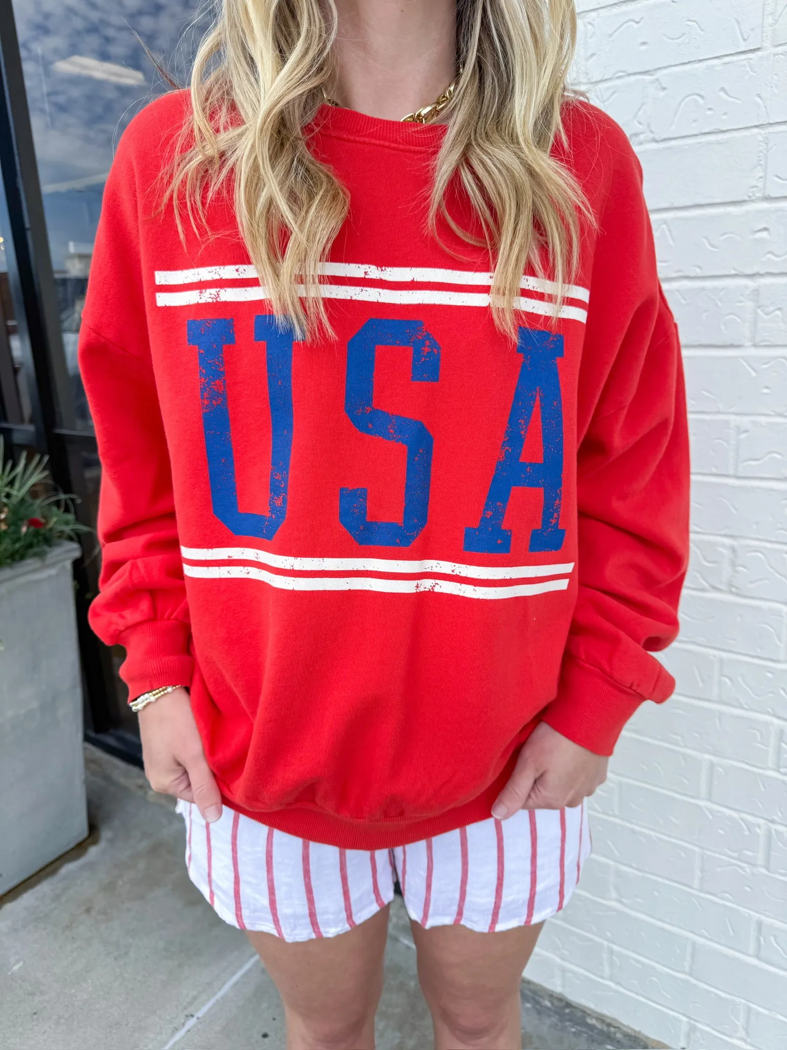 ZS USA Sunday Sweatshirt sold by Mimosa