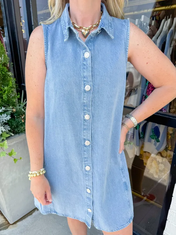 ZS New Day Twill Mini Dress sold by Mimosa