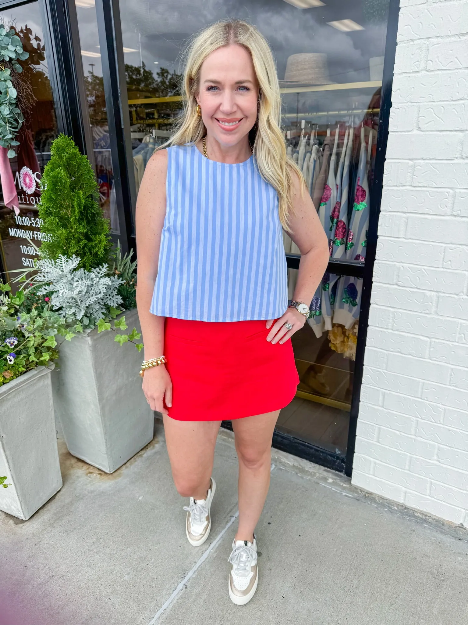 Linen Mini Skort sold by Mimosa product image thumbnail 4