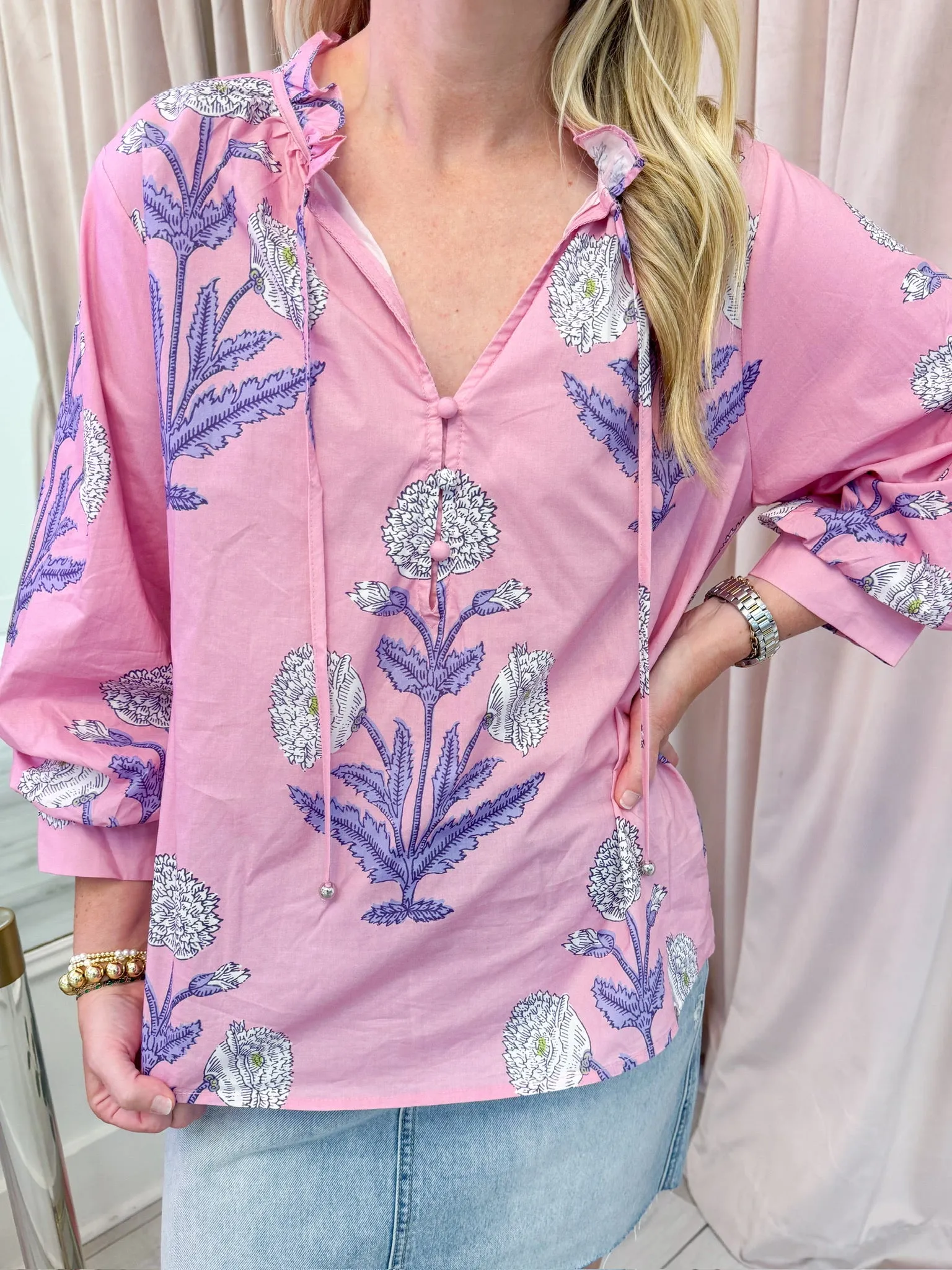 Coraline Floral Blouse sold by Mimosa product image thumbnail 3