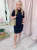 Scuba Luxe Mock Neck Mini Dress sold by Mimosa